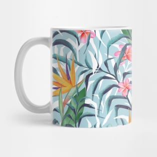 Tropical plants. Seamless floral pattern Mug